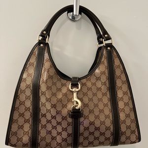Vintage Gucci Bardot Bag, Brown